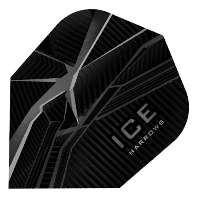 Harrows Ice contrast detail dart flights (set van 3) UTPP4711_blackgrey large