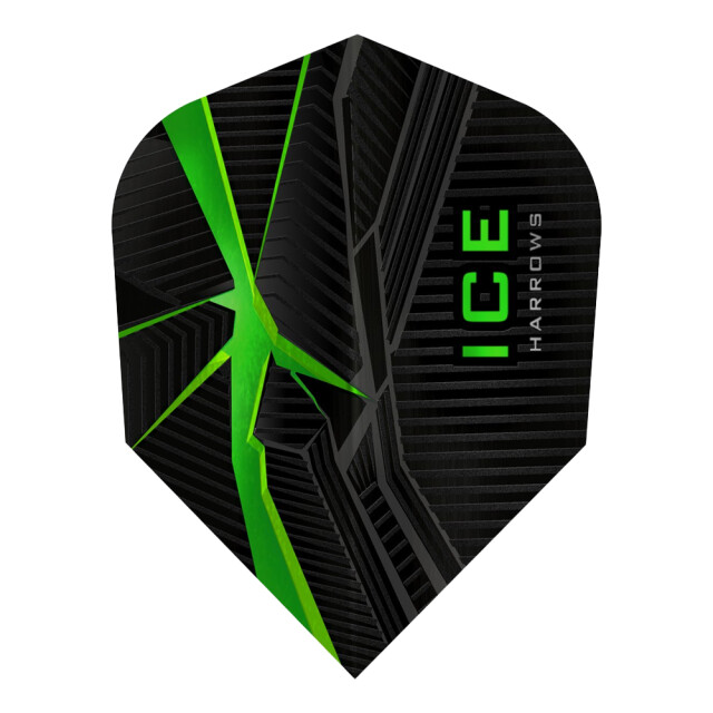 Harrows Ice contrast detail dart flights (set van 3) UTPP4711_blackgreen large