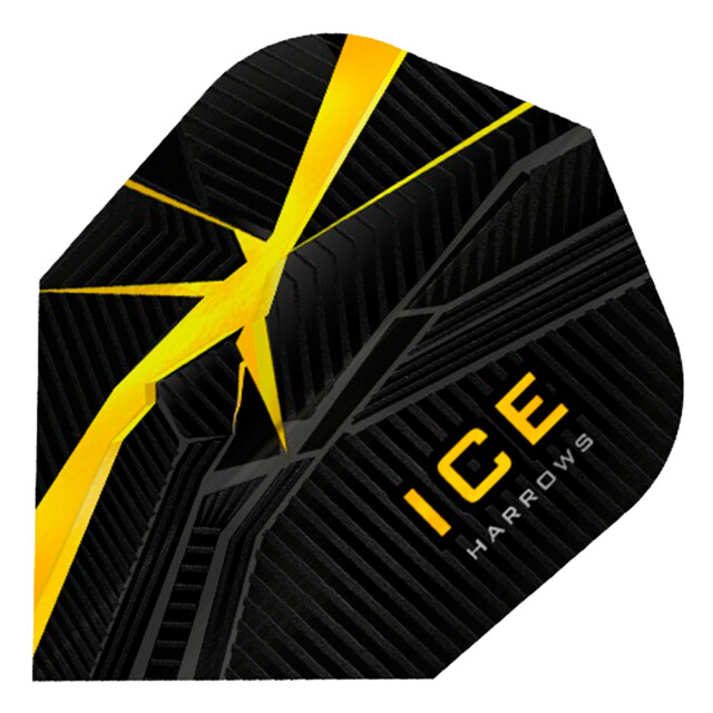 Harrows Ice contrast detail dart flights (set van 3) UTPP4711_blackyellow large