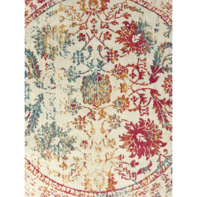 Muratap Rond vintage van gogh laagpolig vloerkleed multikleur creme- 300 cm rond 3246352 large