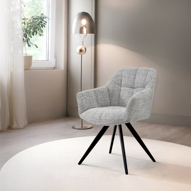 Livingfurn eetkamerstoel tommy bisque oasis - set van 2 3186141 large