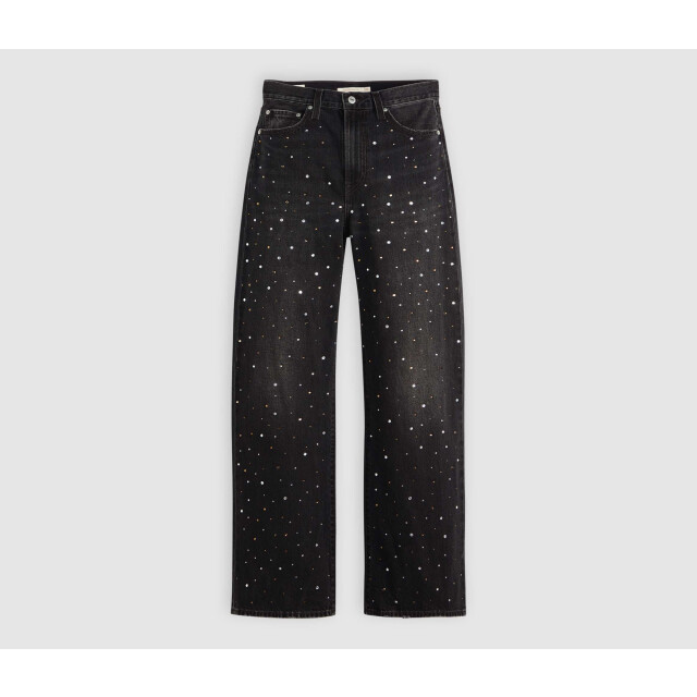 Levi's Ribcage wide leg h223 dazzie me smoke blk A6081-0055 large