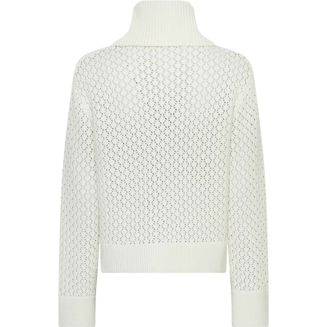 Moss Copenhagen Mschdaina zip cardigan 19252-egret large