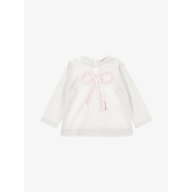 Monnalisa Meisjes baby longsleeve strik tulle panna fairytale 39F609-6005-0190 large