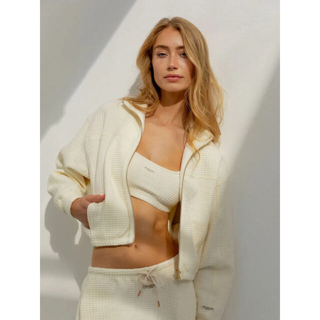The Lola Club Dames cardigan lena LENA-CARDIGAN-CREAM large