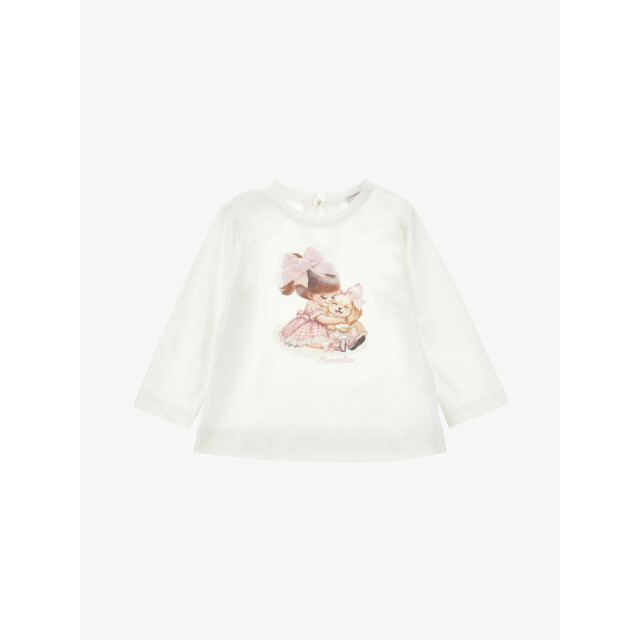 Monnalisa Meisjes baby longsleeve puppy 39F602-6005-0001 large