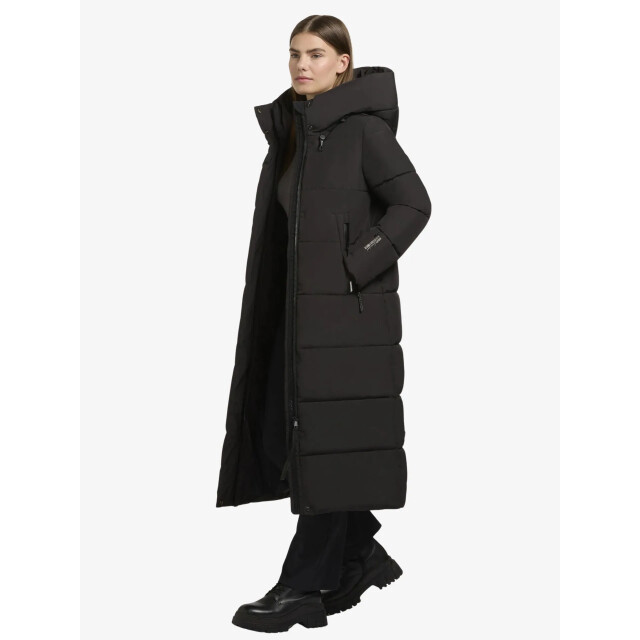 Khujo Lange dames winterjas soulani4 SOULANI4-BLACK-1252C0253 large