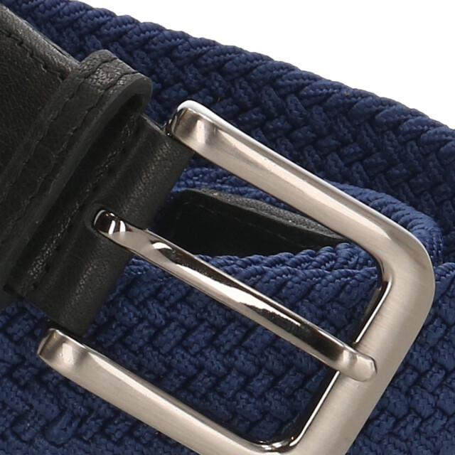 Zenino Gevlochten lederen riem weston blauw cm Zenino_Weston_B large