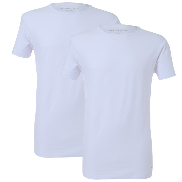 McGregor Premium stretch t-shirt 2-pack o-neck MG_LX_ON_2P_Wit large
