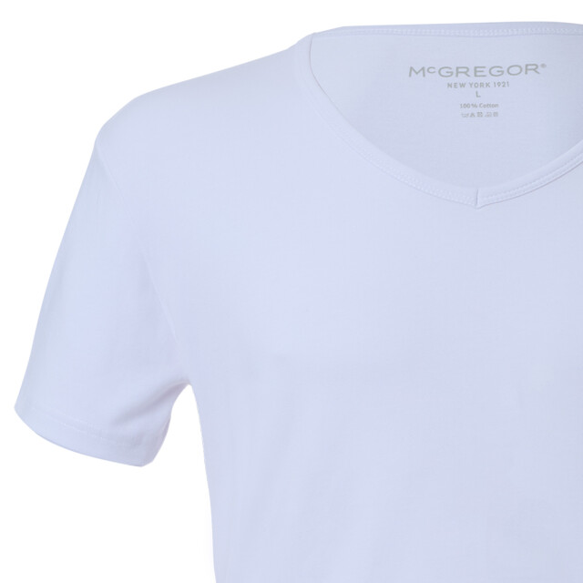 McGregor Premium stretch t-shirt 2-pack v-neck MG_LX_Vn_2P_Wit large