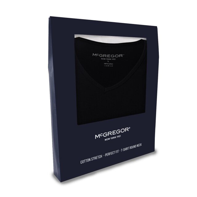 McGregor Premium stretch t-shirt 2-pack v-neck MG_LX_Vn_2P_Black large
