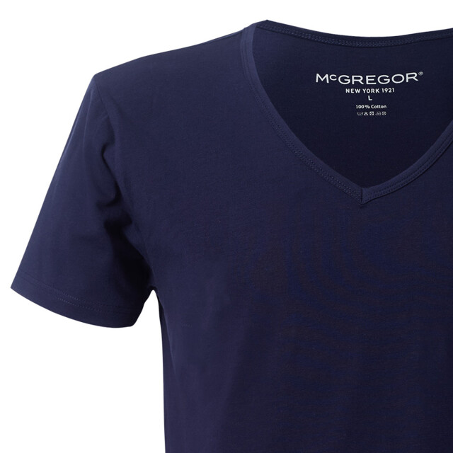 McGregor Premium stretch t-shirt 2-pack v-neck MG_LX_Vn_2P_Navy large
