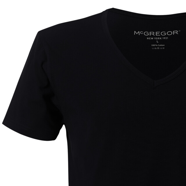 McGregor Premium stretch t-shirt 2-pack v-neck MG_LX_Vn_2P_Black large