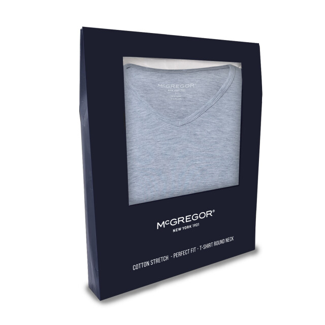 McGregor Premium stretch t-shirt 2-pack grey v-neck MG_LX_Vn_2P_Grey large