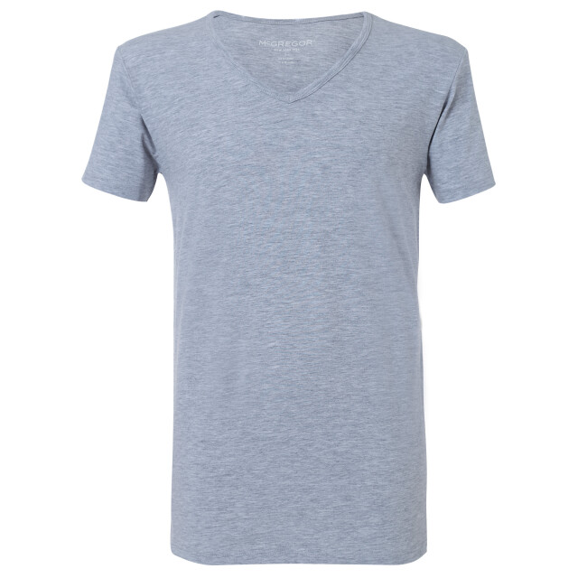 McGregor Premium stretch t-shirt 2-pack grey v-neck MG_LX_Vn_2P_Grey large
