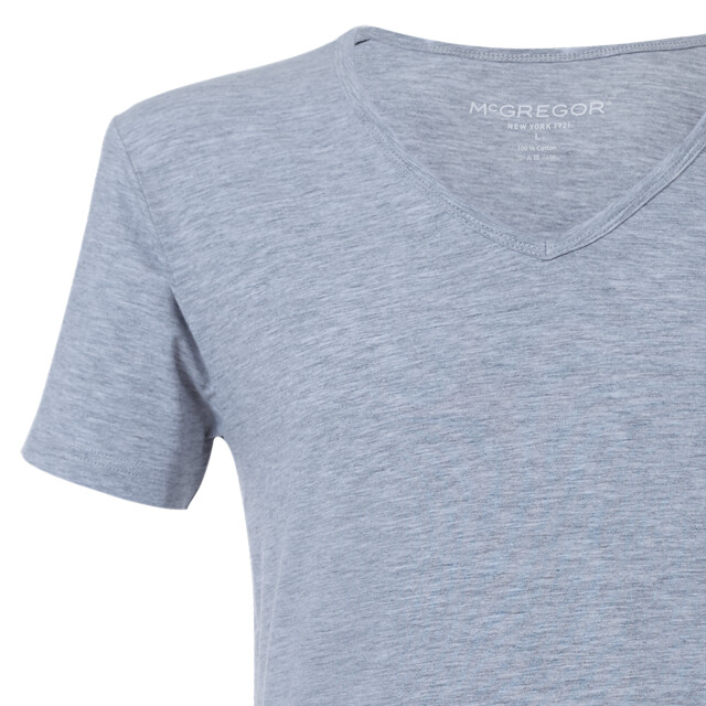 McGregor Premium stretch t-shirt 2-pack grey v-neck MG_LX_Vn_2P_Grey large