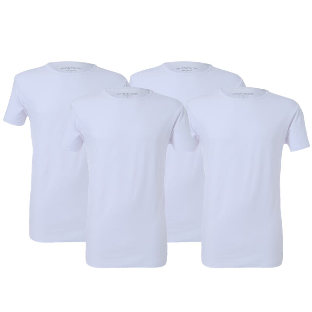 McGregor Premium stretch t-shirt 4-pack o-neck MG_LX_On_4P_Wit large