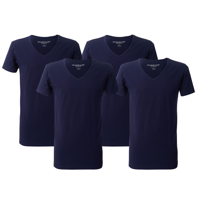 McGregor Premium stretch t-shirt 4-pack v-neck MG_LX_Vn_4P_Navy large