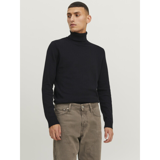 Jack & Jones Emil knit roll neck 12180604-BLK-XXL large