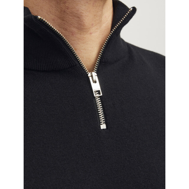 Jack & Jones Emil knit half zip 12263819-BLK-XXL large
