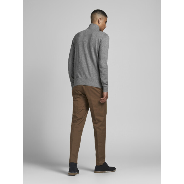 Jack & Jones Emil knit half zip 12263819-GRY-S large