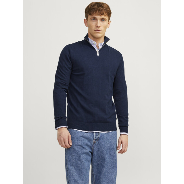 Jack & Jones Emil knit half zip 12263819-NVY-S large