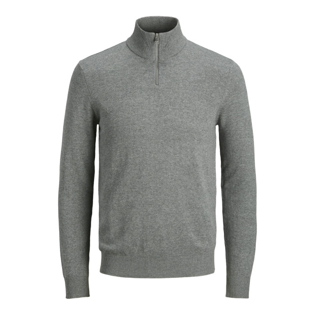 Jack & Jones Emil knit half zip 12263819-GRY-S large