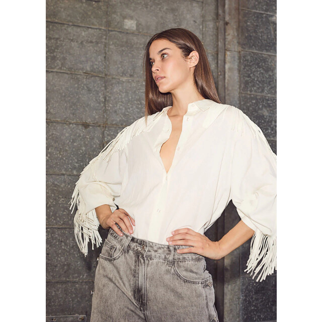 Haute L'Amitié Haute l’amitié fringe blouse 9608862662984 large