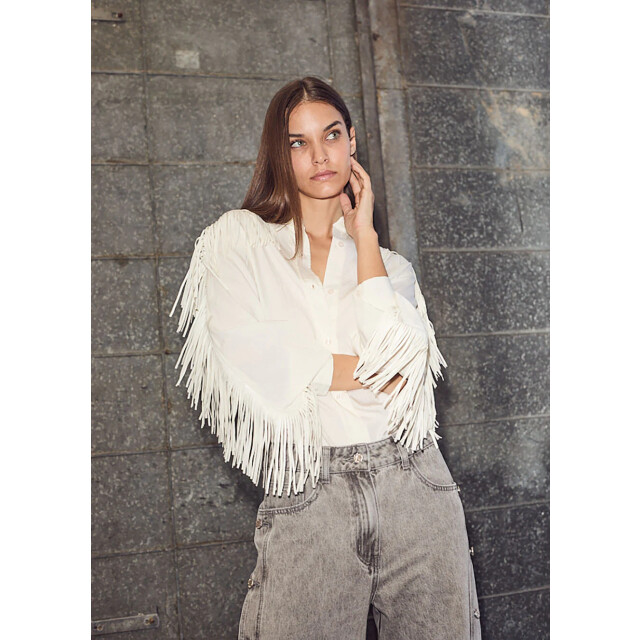 Haute L'Amitié Haute l’amitié fringe blouse 9608862662984 large