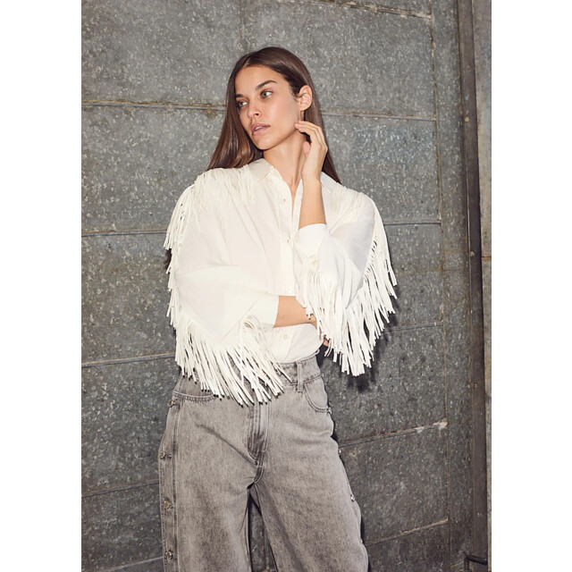 Haute L'Amitié Haute l’amitié fringe blouse 9608862662984 large