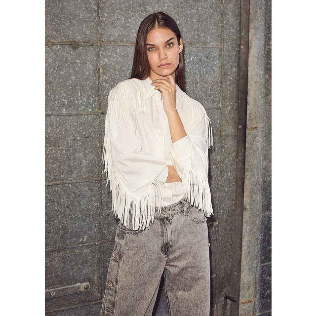 Haute L'Amitié Haute l’amitié fringe blouse 9608862662984 large