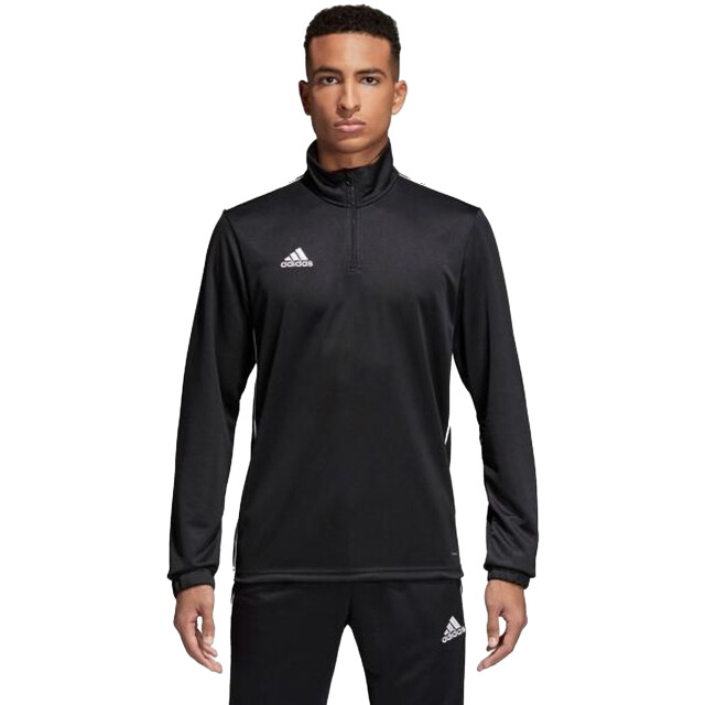 Adidas Kinder/kids core 18 quarter zip training top UTPP694_black large