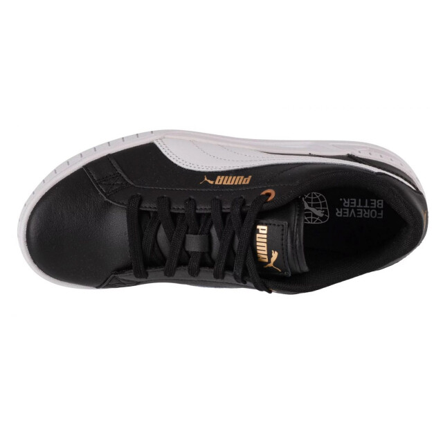 Puma Dames karmen leather wedge trainers UTPP6797_black large