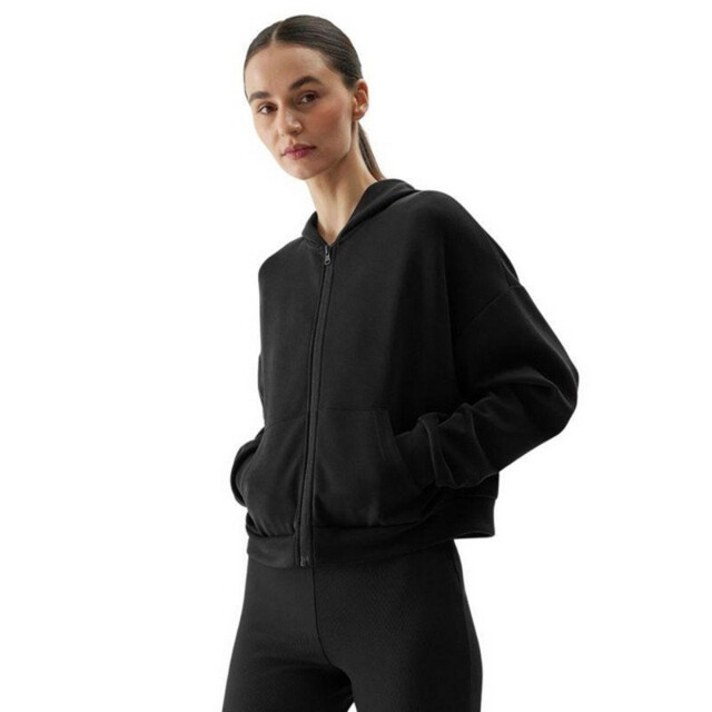 4F Dames wss24tswsf1002+ hoodie met volledige rits UTPP6394_black large