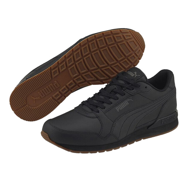 Puma Heren st runner v3 leren trainers UTPP6212_black large