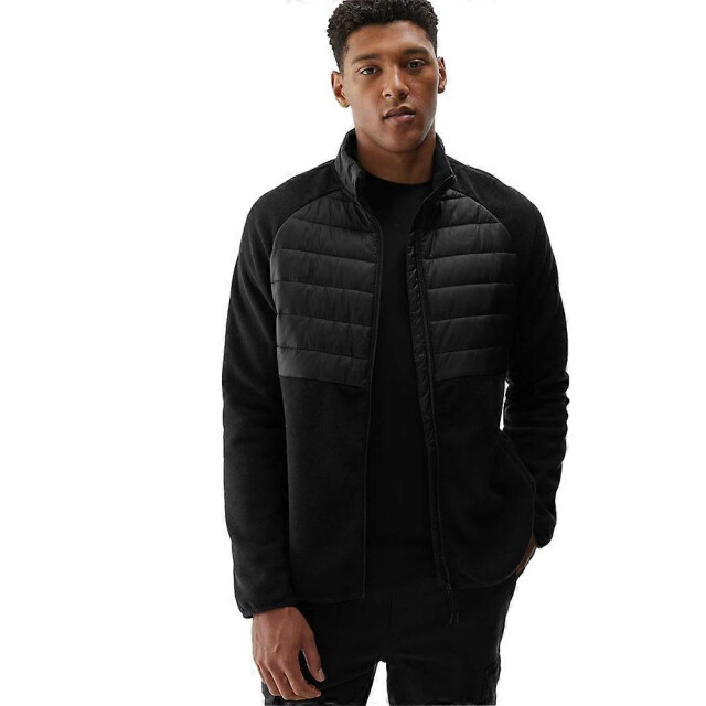 4F Heren m249 fleece jas met staande kraag UTPP6031_black large