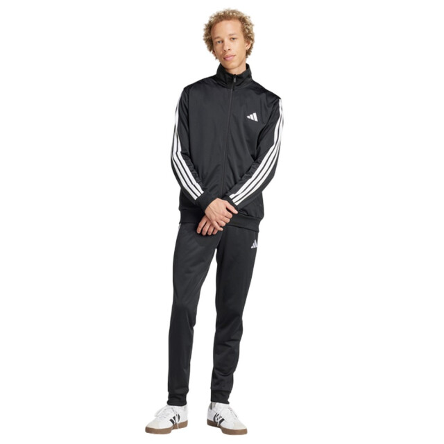 Adidas Heren sportkleding basic 3 strepen tricot trainingspak UTPP5895_black large