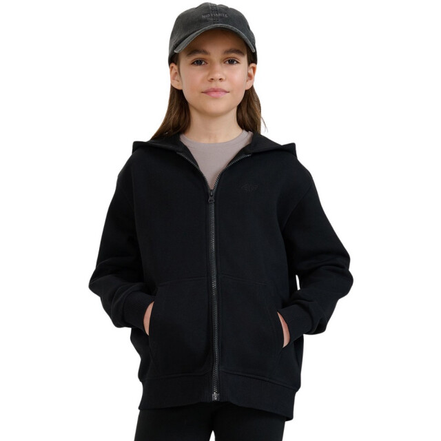 4F Kinderen/kids jwmm00tswsf1861 hoodie met volledige rits UTPP5736_black large
