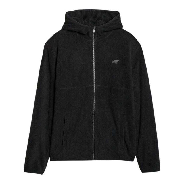 4F Heren m317 fleece regular full zip hoodie UTPP5500_black large