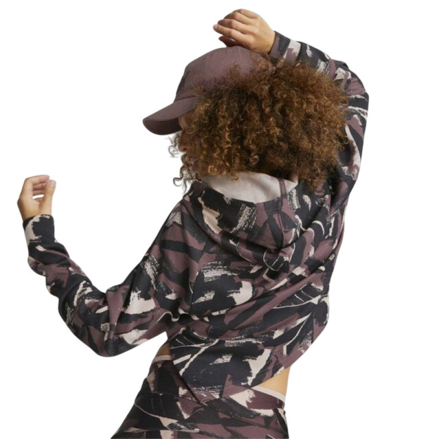 Puma Dames modern all-over print sport hoodie UTPP5435_plum large