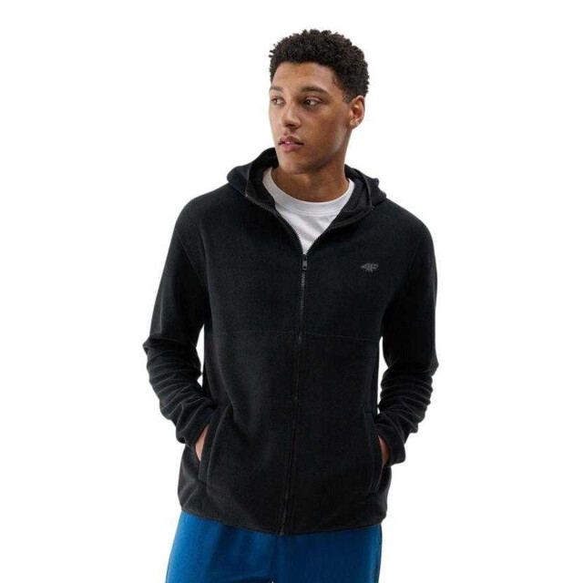 4F Heren m317 fleece regular full zip hoodie UTPP5500_black large