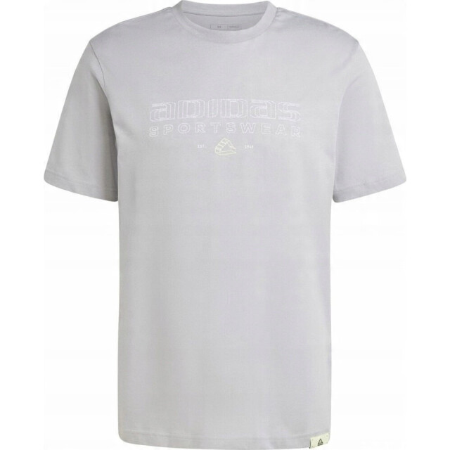 Adidas Heren tech lineair t-shirt UTPP5386_grey large