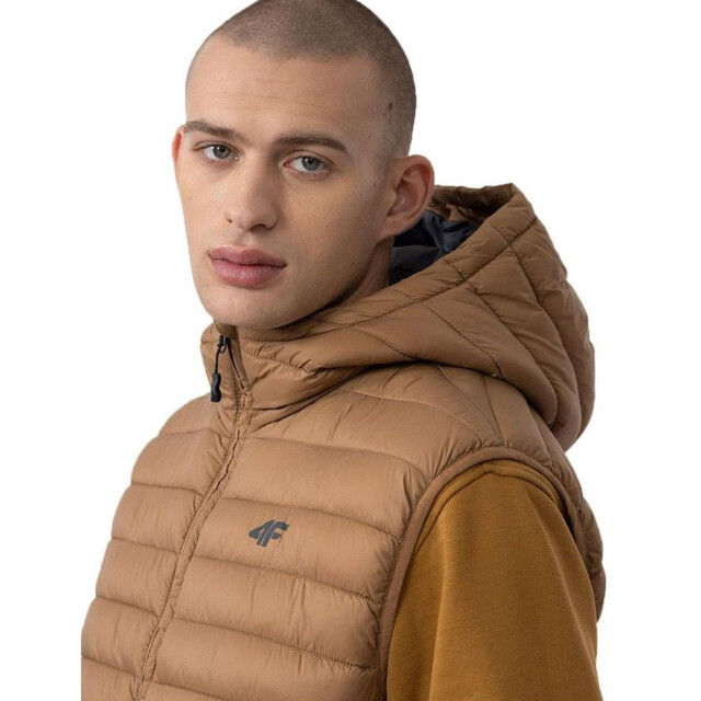 4F Heren m063 logo gilet UTPP5283_brown large
