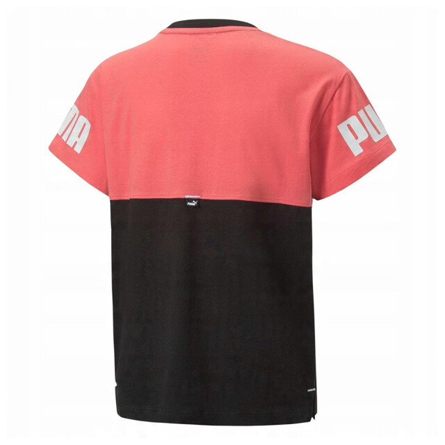 Puma Power colour block t-shirt voor kinderen UTPP5246_redblack large