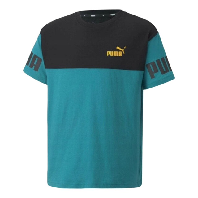 Puma Power colour block t-shirt voor kinderen UTPP5246_blueblack large