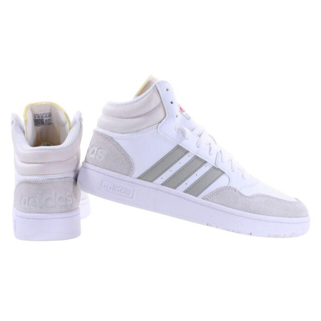 Adidas Heren hoops 3.0 ecologisch leren mid cut trainers UTPP5034_white large