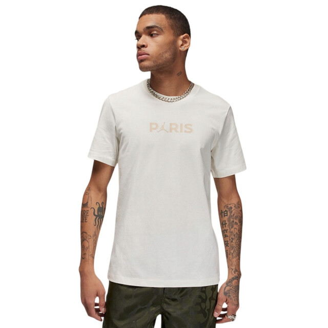 Nike Heren paris saint germain fc logo t-shirt UTPP4908_beige large