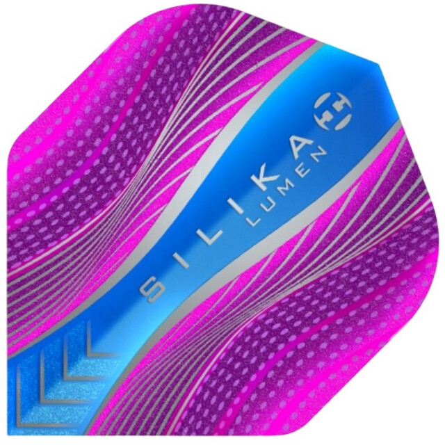 Harrows Silica lumen dart vluchten (set van 3) UTPP5011_pinkblue large