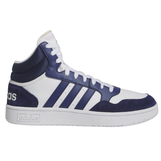 Adidas Heren hoops 3.0 ecologisch leren mid cut trainers UTPP5034_whitenavyblue large