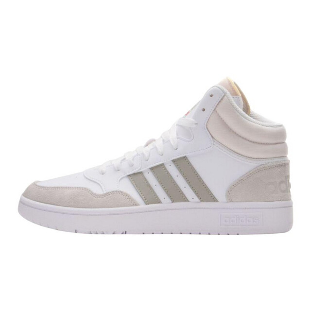 Adidas Heren hoops 3.0 ecologisch leren mid cut trainers UTPP5034_white large